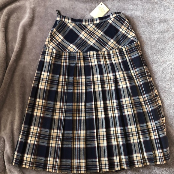Blarney Woollen Mills Irish Wool Tartan Skirt 26” - Picture 1 of 4